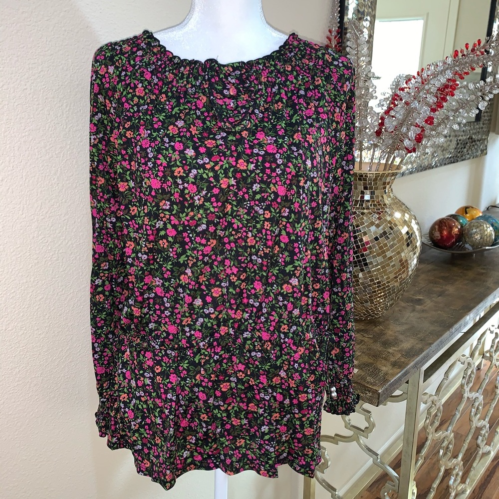 Style & Co flowery blouse